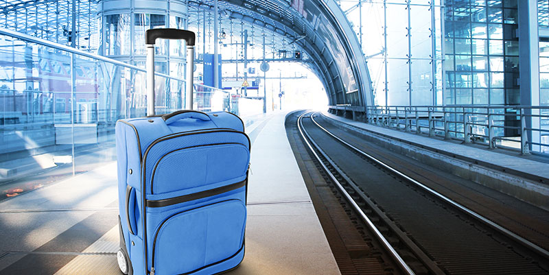 Airport transfer, train and luggage